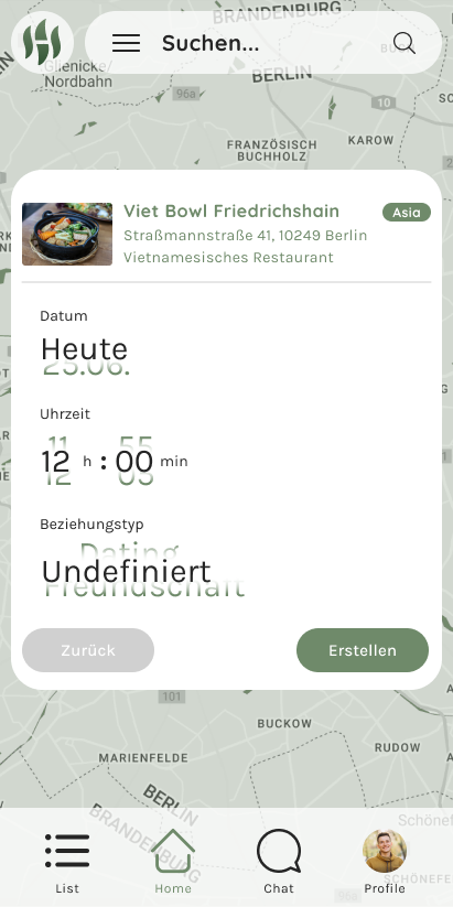 Pinerstellung (Nach grünem Pin)